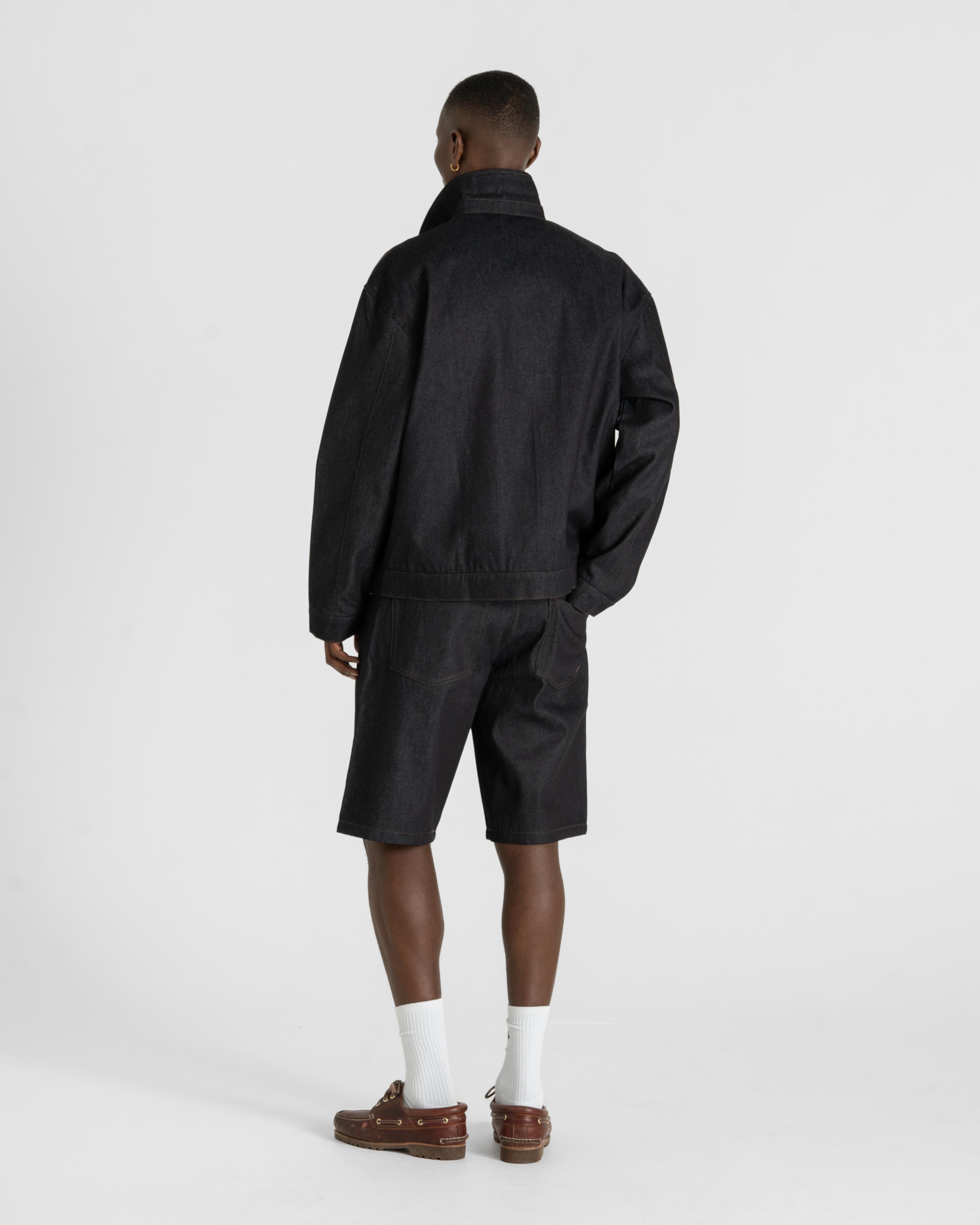 Raw Selvedge Jorts Darkwash